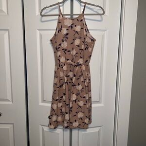 Soprano Pink/Mauve Floral Mini Dress | Small